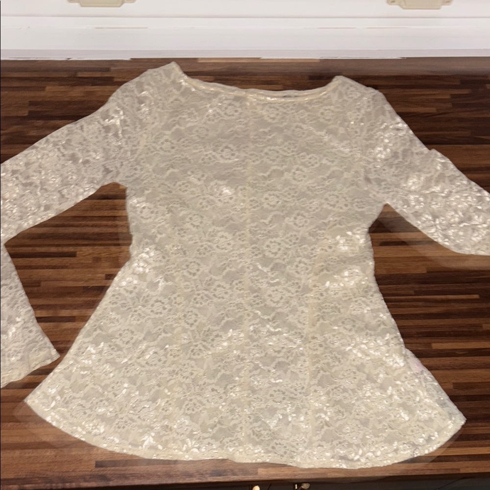 Elegant Cream Lace Blouse